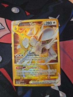 Pokemon TCG Arceus VSTAR Card 184/172 Brilliant Stars Gold Secret Rare - Image 1