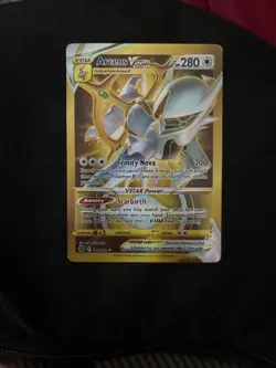Pokemon TCG Arceus VSTAR Card 184/172 Brilliant Stars Gold Secret Rare - Image 1