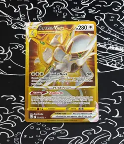 Arceus VSTAR 184/172 NM Secret Gold Rare Pokemon Card TCG Brilliant Stars - Image 1