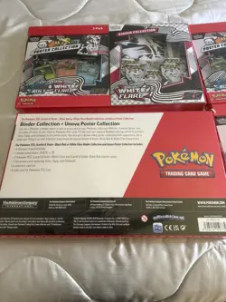 Pokemon Binder Poster Collection W Booster Packs Black Bolt + White Flare Bundle - Image 4
