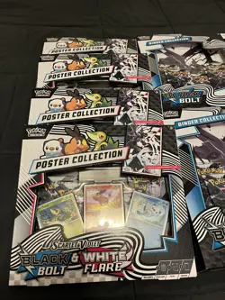 Pokemon Black Bolt & White Flare Binder & Poster Collection - Image 2