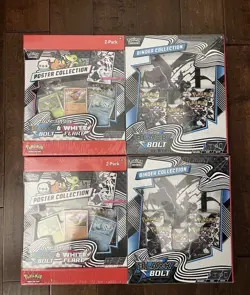 Pokemon 1 Black Bolt 1 White Flare Poster + Binder Collection Sams Club Lot of 2 - Image 3