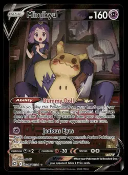 Mimikyu TG16/TG30 - SWSH Brilliant Stars - Trainer Gallery- Pokemon TCG Card NM - Image 1