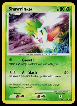 Pokemon Card - Shaymin Platinum 15/127 Holo Rare - Image 1