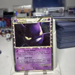Pokemon Crobat Prime 84/95 Holo Ultra Rare Card with Swirl - Image 1