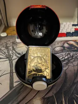 Pokemon Burger King 1999 23K Gold-Plated Trading Card PIKACHU & JIGGLYPUFF - Image 5