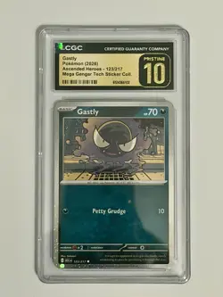 Pokemon Gastly Ascended Heroes 123/217 CGC Pristine 10 Holo Card 2026 - Image 1
