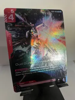 Duel Gundam (Assault Shroud) GD01-045 LR FOIL - Newtype Rising Gundam Card Game - Image 1
