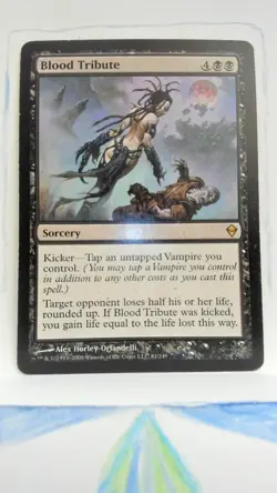 Blood Tribute Zendikar Regular LP/MP scratches 81 - Image 1