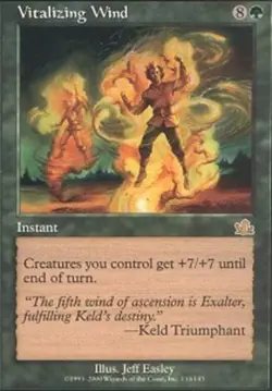 MTG Vitalizing Wind, Prophecy, Damaged, English - Image 1