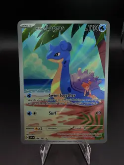 Misty's Lapras - Illustration Rare 194/182 Pokemon Destined Rivals Holo Card NM - Image 1