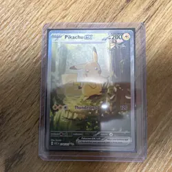 Pikachu EX Pokemon TCG Foil Card 276/217 Thunderbolt 200 HP Lightning Basic - Image 3