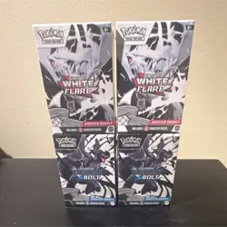 Pokemon TCG White Flare & Black Bolt Booster Bundle Boxes (4) English - Image 1
