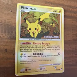 Pikachu( Reverse Holo) #94 Pokemon Mysterious Treasures - Image 2