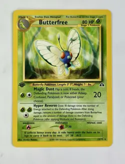 Butterfree 2001 Pokemon Neo Discovery 1st Edition #19/75 * Near Mint - Image 1