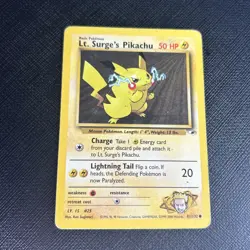 Lt. Surge's Pikachu 081/132 Pokemon Gym Heroes - Image 1