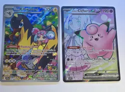 Pokemon TCG Iono's Kilowattrel 163/159, Lillie's Clefairy EX 173/159 Holo Lot - Image 1