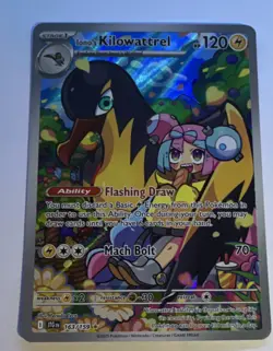 Pokemon TCG Iono's Kilowattrel 163/159, Lillie's Clefairy EX 173/159 Holo Lot - Image 2