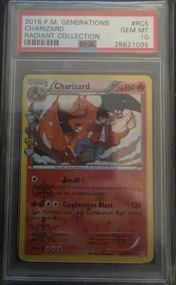 2016 POKEMON XY GENERATIONS RADIANT COLLECTION #RC5 CHARIZARD - Image 1