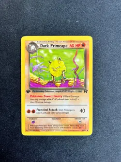Pokemon TCG- Dark Primeape Uncommon Team Rocket 43/82 MP - Image 1