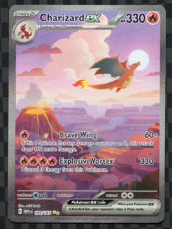 Charizard ex 199/165 Pokemon Scarlet Violet SV151 Special Illustration Rare LP - Image 1