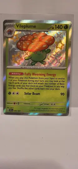 Paldean Fates Shiny VILEPLUME 094/091 Pokemon TCG Holo - Image 1
