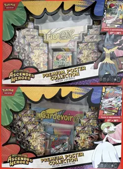 Pokemon Ascended Heroes Premium Poster Collection Mega Gardevoir & Lucario - Image 1
