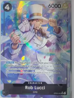 One Piece: Awakening of the New Era Rob Lucci Alternate Art #OP05-093 Foil - Image 1