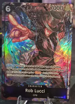 Rob Lucci OP03-092 Super Rare Foil Alternate Art Rush Pillars of Strength - Image 1