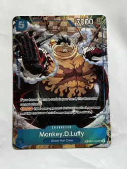 One Piece TCG Monkey.D.Luffy OP11-058 (TR) Carrying On His Will (OP13) NM - Image 1
