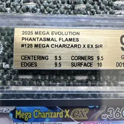 2025 Phantasmal Flames Mega Charizard SIR 125/094 BGS 9.5 GEM MINT - Image 3
