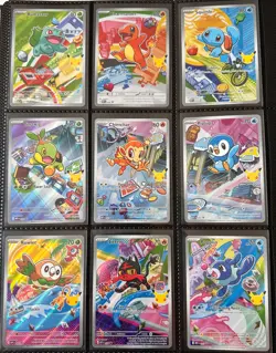 pokemon first partner illustration collection all 9 starters - Image 1