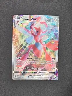 Pokemon TCG Scizor VMAX 119/189 Rare Darkness Ablaze Sword & Shield Holo Card - Image 1