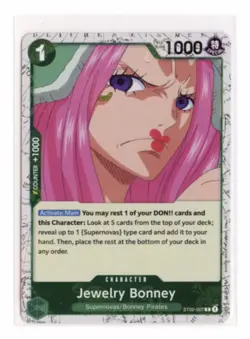 Jewelry Bonney Pirate Foil ST02-007 C Premium Booster -The Best- Vol. 2 Card NM - Image 1