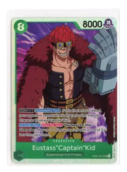 Eustass"Captain"Kid OP01-051 SR One Piece Romance Dawn Card English NM - Image 1