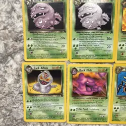 Pokemon TCG Team Rocket 1st Edition 8 Card Lot - Dark Weezing, Arbok, Muk WOTC - Image 3