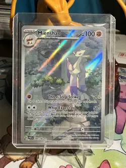 Pokemon TCG Mienshao Paradox Rift Holo Card 200/182 - Image 1