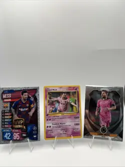 Three Card Lionel Messi Lot (custom Pokemon) - Image 1