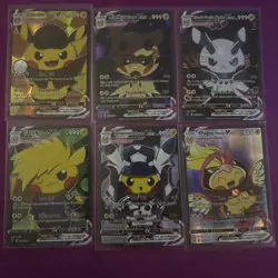 Huge!!! Pokemon x Pikachu Full Art Pokemon Custom Cards lot of 52. Lots of anime - Image 3