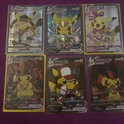 Huge!!! Pokemon x Pikachu Full Art Pokemon Custom Cards lot of 52. Lots of anime - Image 4