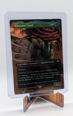 MTG - Amarant Coral - FOIL Borderless Rare #457 - Commander: Final Fantasy NM - Image 1