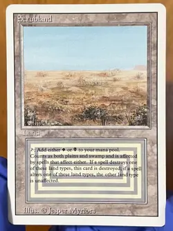 MTG Scrubland Revised Edition Regular - Image 1