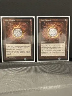 Mox Diamond NEVER PLAYED ALWAYS SLEEVED Magic: The Gathering Stronghold 1998 - Image 1