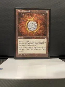 Mox Diamond NEVER PLAYED ALWAYS SLEEVED Magic: The Gathering Stronghold 1998 - Image 2