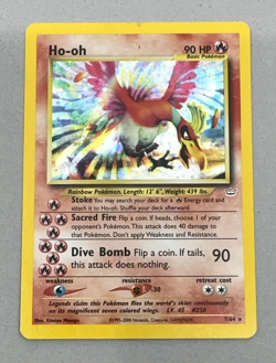 Pokemon Ho-oh Holo Rare Neo Revelation TCG 07/64 - Image 1
