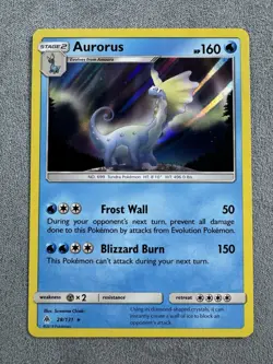 Pokemon Aurorus 28/131 Forbidden Light Holo LP - Image 1