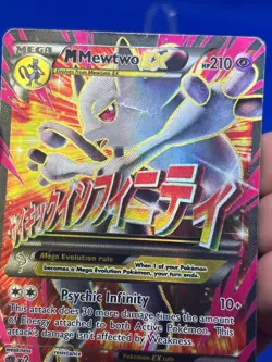 Pokemon XY BREAKthrough Mega M Mewtwo EX 160/162 Full Art Ultra Rare HP/DMG - Image 3