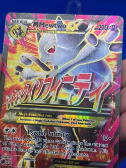 Pokemon XY BREAKthrough Mega M Mewtwo EX 160/162 Full Art Ultra Rare HP/DMG - Image 4