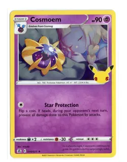 Cosmoem 014/025 Holo Rare Holo Celebrations Pokemon TCG NM - Image 1
