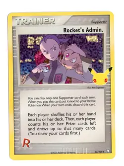 Rocket's Admin. 86/109 Holo Celebrations: Classic Collection Pokemon TCG - Image 1